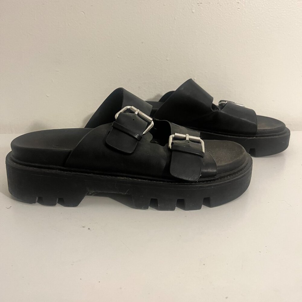 H&M Black Platform Sandals